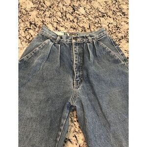 Vintage Bonjour Womens Jeans Size 5 100% Cotton Waist 22" Inseam 27" Petite Mom‎